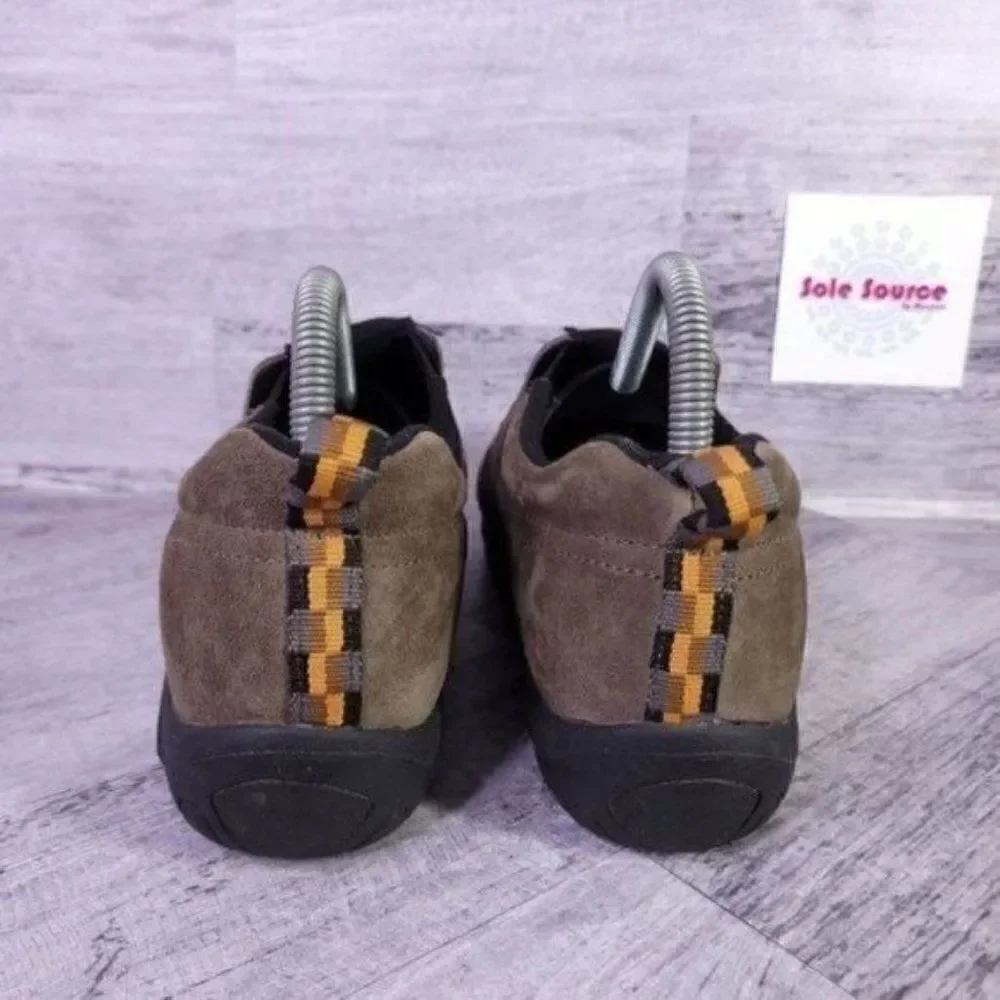 Merrell Suede Jungle Moc Kids Slip on Loafer Brown Youth sz 6